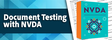 Document Testing with NVDA