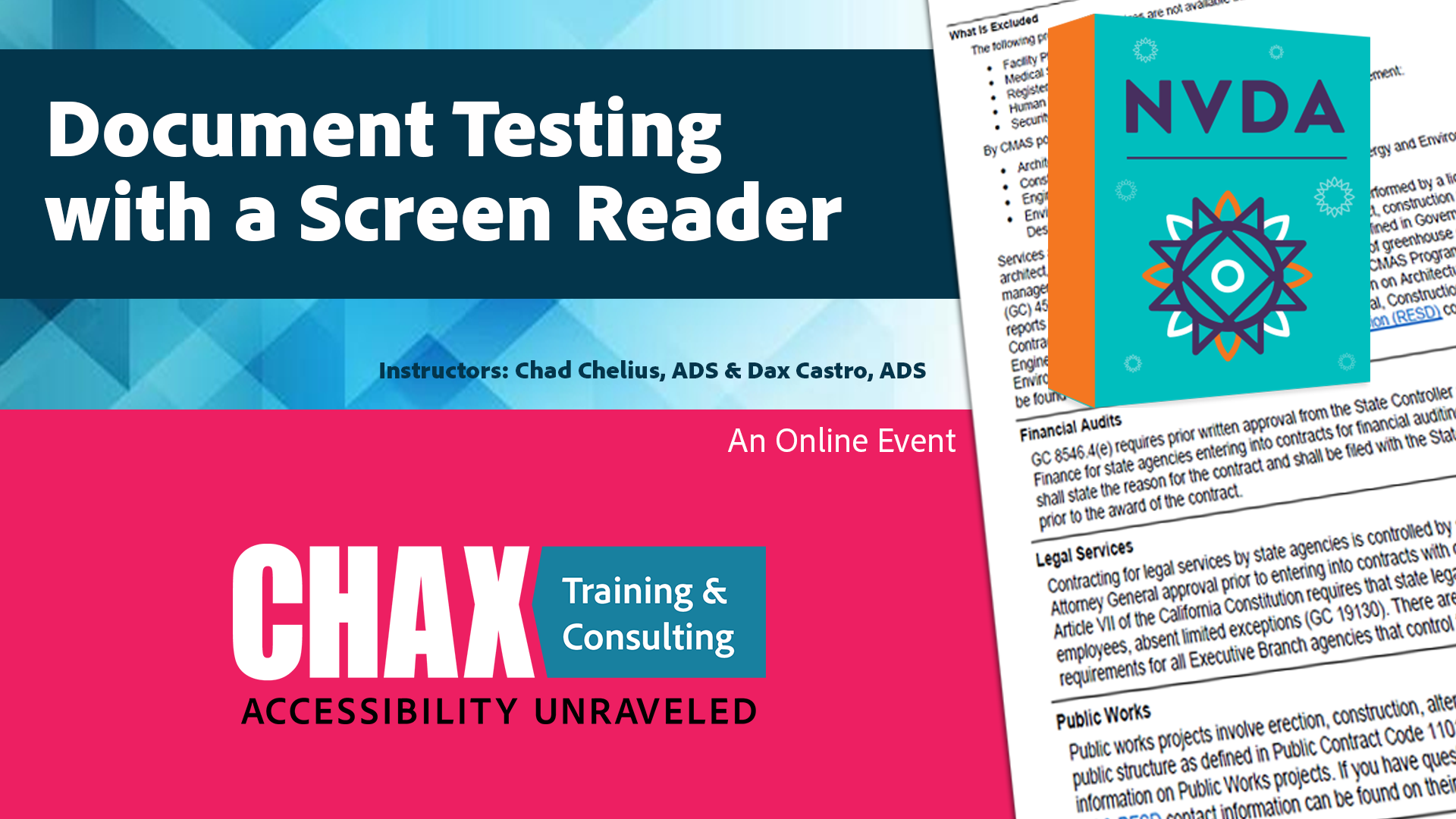 Document Testing with a Screen Reader