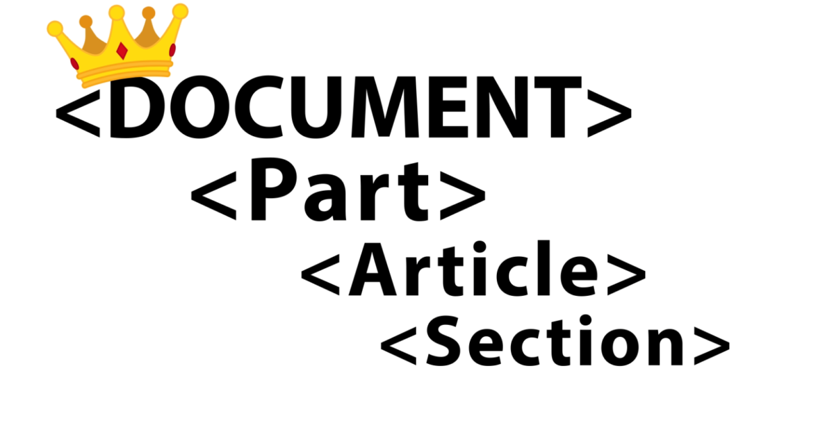 Document. Part. Article. Section